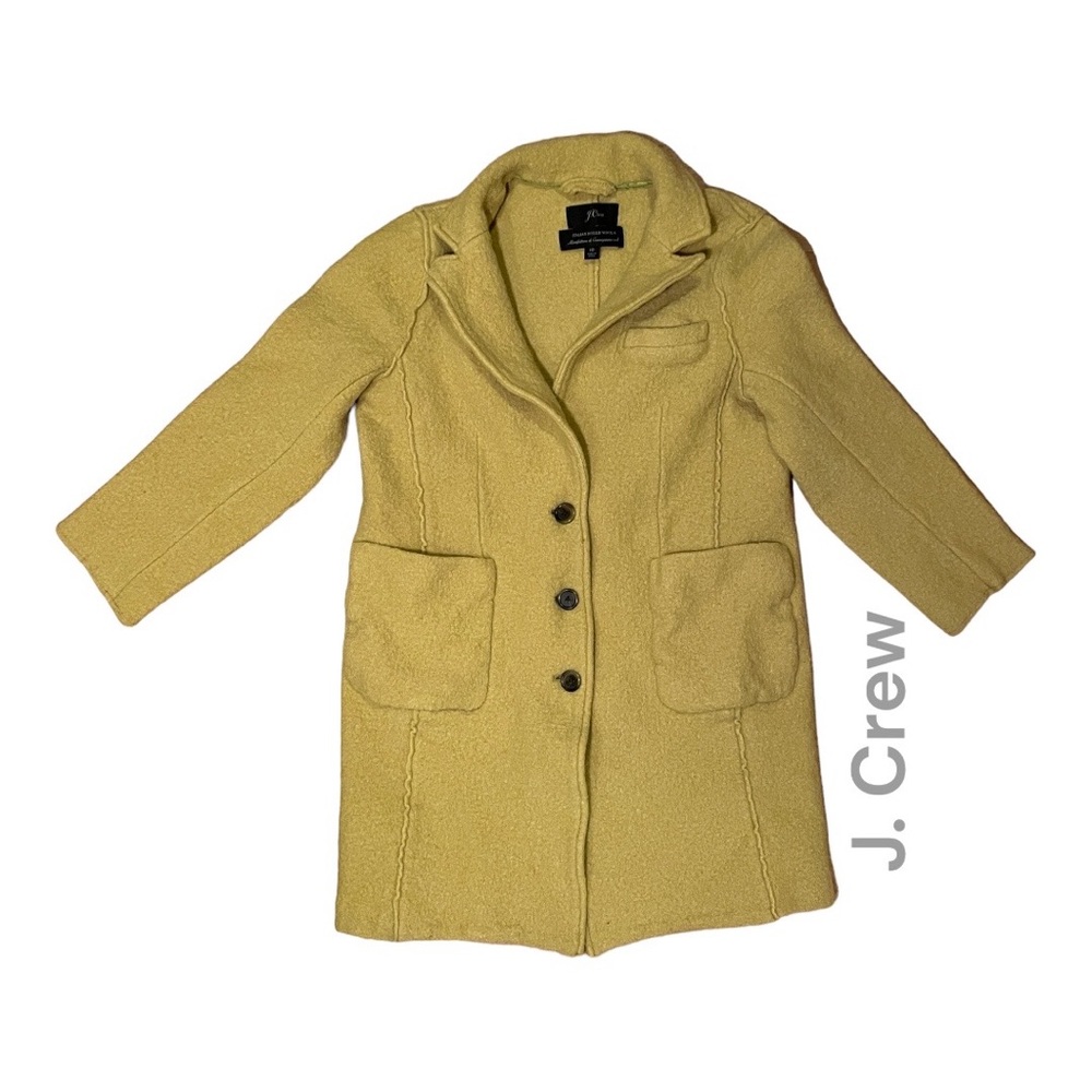 J. Crew • Italian wool by Manifattura di Topcoat - US 6/EU10 - Yellow/Chartreuse